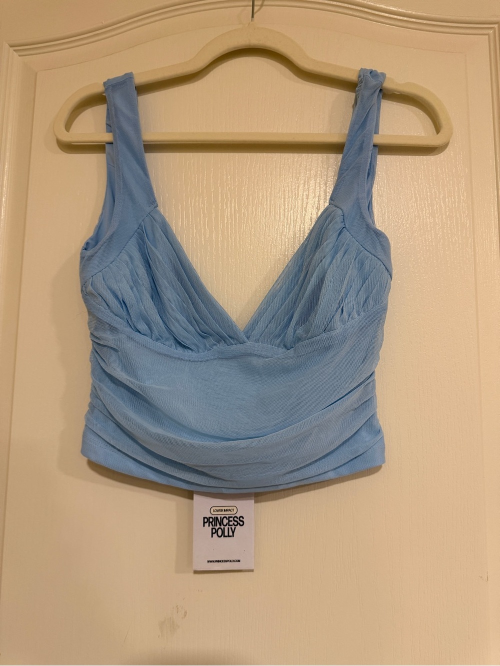 Princess Polly Light Blue Landline Top